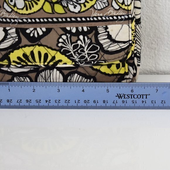 Vera Bradley Crossbody Multi bag Baroque Pattern Gently Used Condition has flaws - Picture 7 of 9